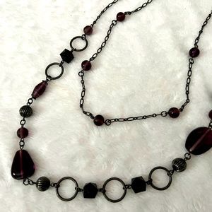 Long Black Necklace